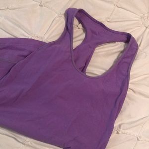 Purple workout tank